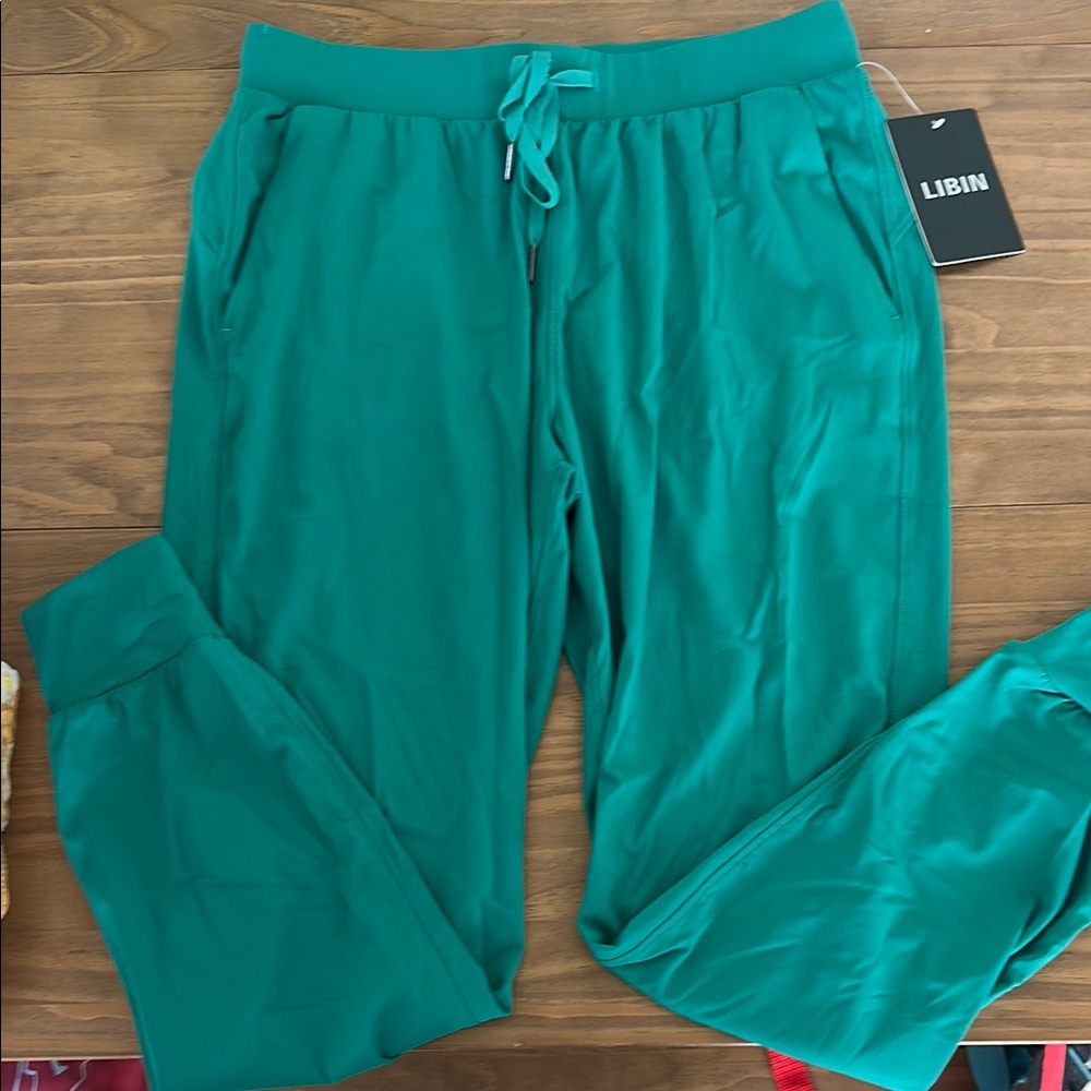 Libian Green Workout Pants